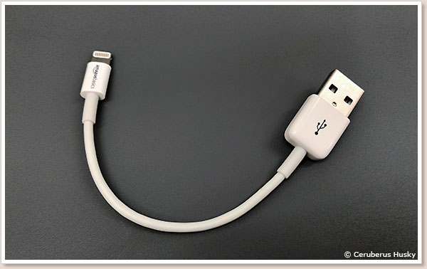 Amazonベーシック Apple認証 ハイクオリティー ライトニングUSB充電ケーブル 小型ヘッド設計 ホワイト 約10cm