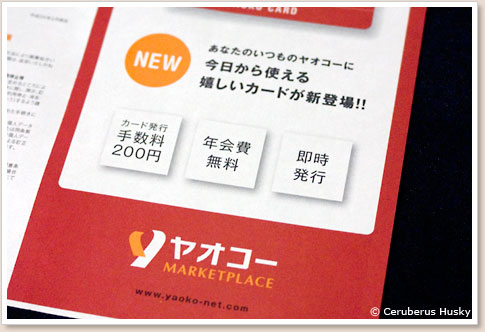 YAOKO カードのパンフ