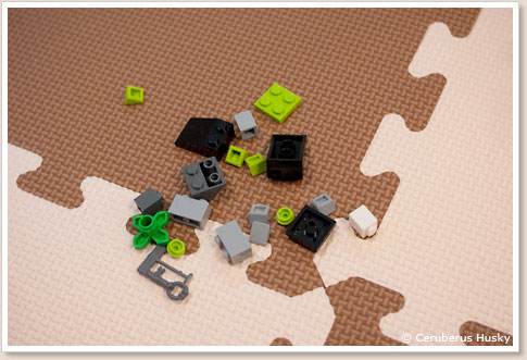 LEGO レゴ 基本セット 戦士とドラゴン 5929：余ったパーツ