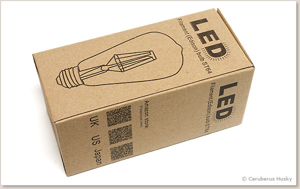 Luxon LED電球フィラメント レトロ電球 E26金口 電球色 4w エジソンランプ広配光タイプ